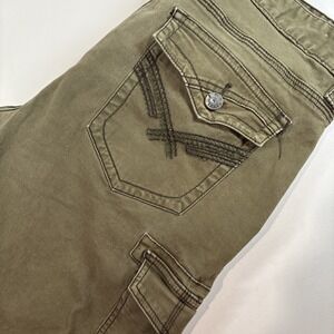 Cargo Shorts Men's Size 30 Army Green Board Shorts Flap Pockets TK‎ AXEL